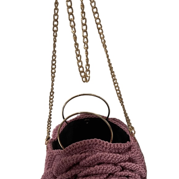 African Handmade Sling Rose Flower Purse - Picture 3 of 6